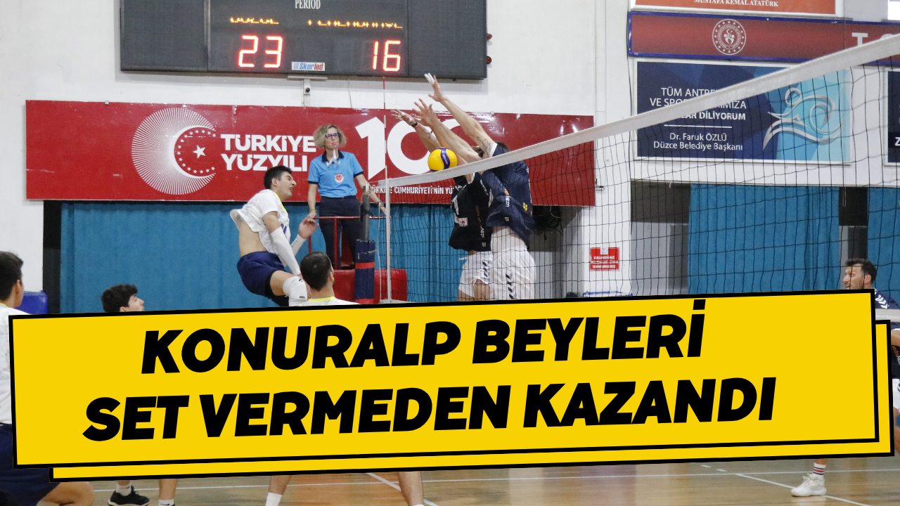 Konuralp Beyleri Set Vermeden Kazandı