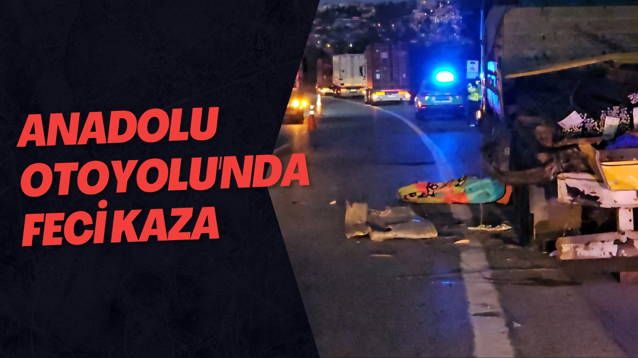 Anadolu Otoyolu'nda Feci Kaza