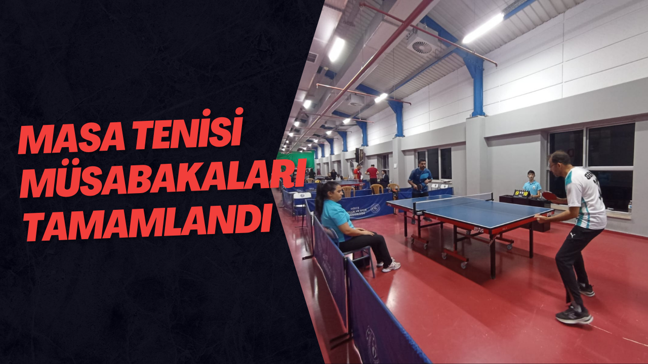 Masa Tenisi Müsabakaları Tamamlandı