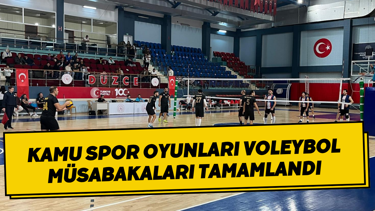 Kamu Spor Oyunları Voleybol Müsabakaları Tamamlandı