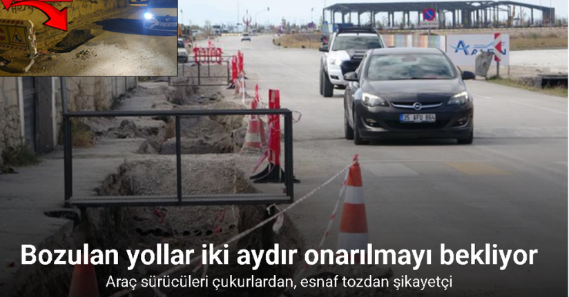 Bozulan yollar iki aydır onarılmayı bekliyor