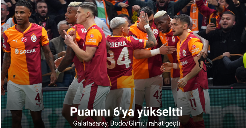 Galatasaray, Bodo/Glimt'i rahat geçti