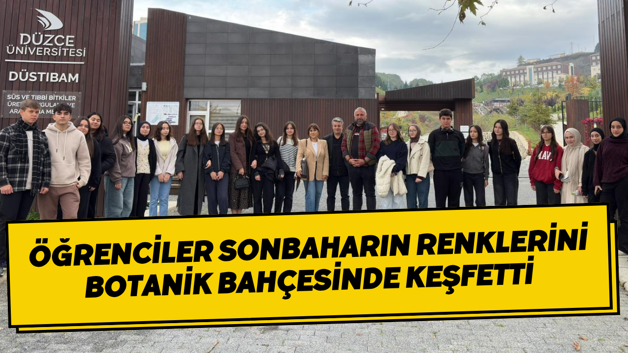 Öğrenciler Sonbaharın Renklerini Botanik Bahçesinde Keşfetti