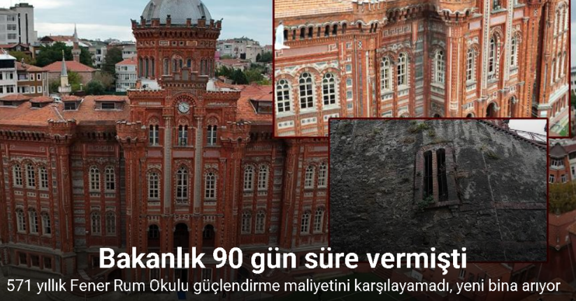 571 yıllık Fener Rum Okulu güçlendirme maliyetini karşılayamadı, yeni bina arıyor