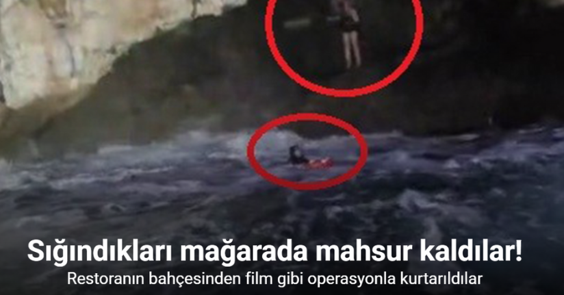 Sığındıkları mağarada mahsur kaldılar: