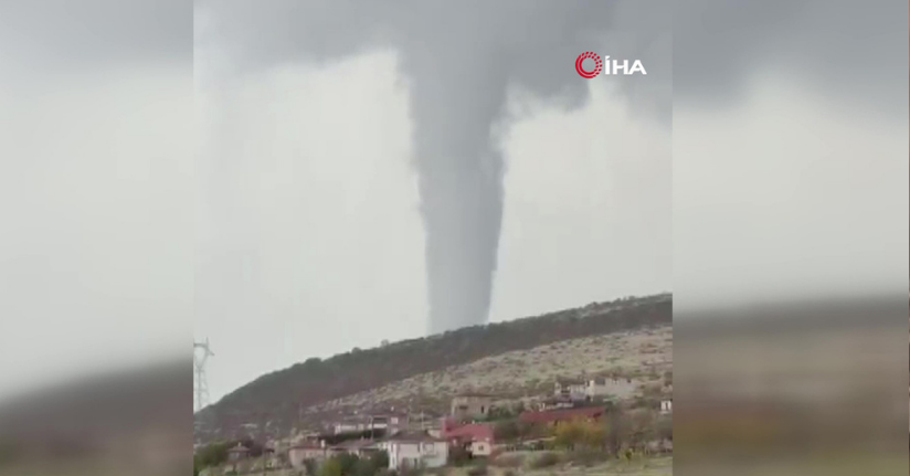 Ankara Ayaş’ta hortum oluştu
