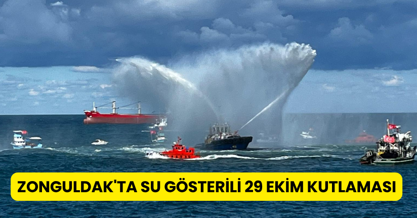 Zonguldak'ta su gösterili 29 Ekim kutlaması