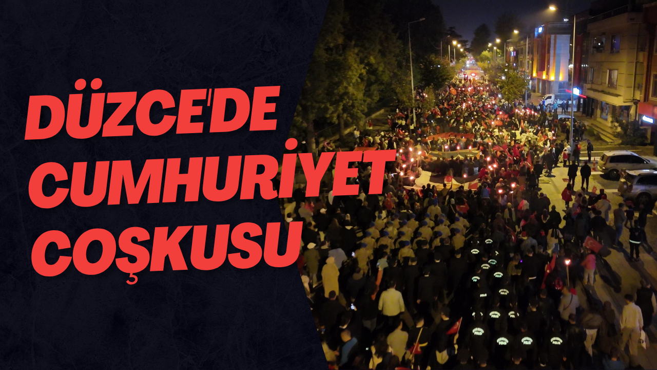 Düzce'de Cumhuriyet Coşkusu