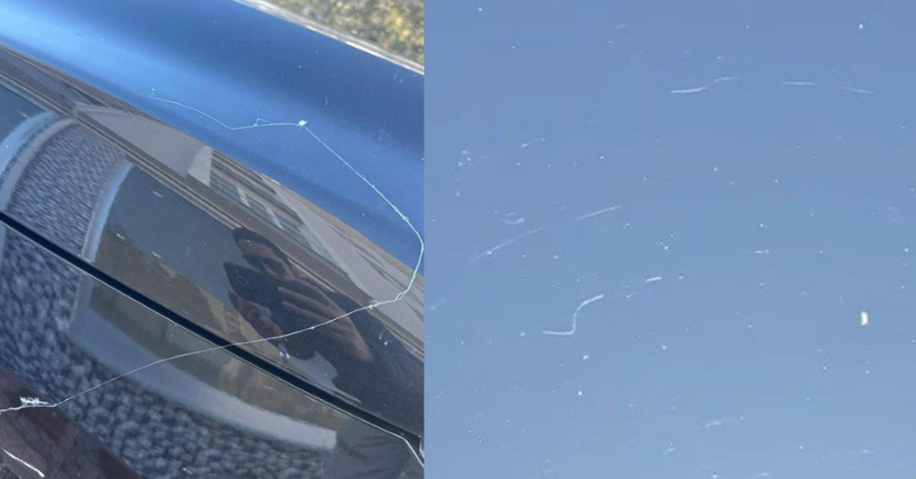 Tekirdağ’da gökyüzünden örümcek ağı yağdı