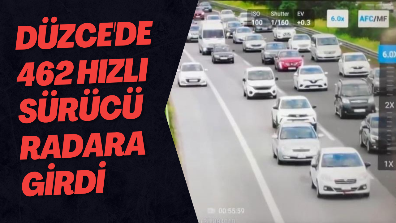 Düzce'de 462 Hızlı Sürücü Radara Girdi