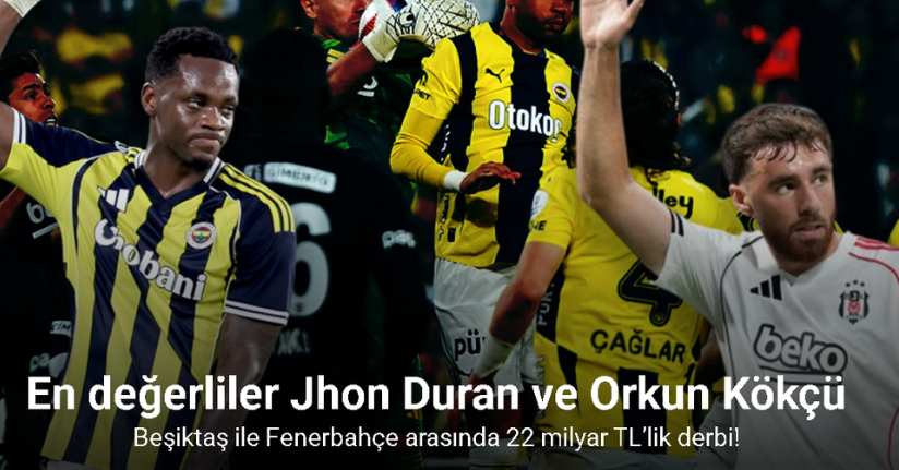 Beşiktaş ile Fenerbahçe arasında 22 milyar TL’lik derbi
