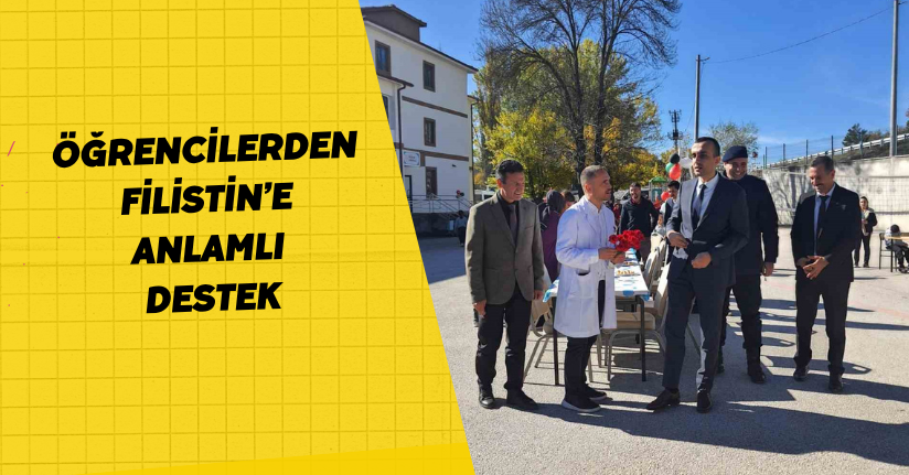 Öğrencilerden Filistin’e anlamlı destek