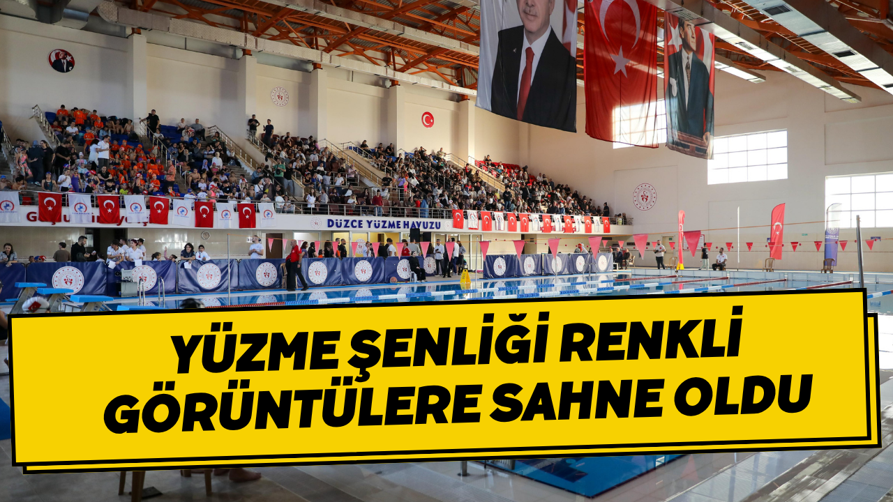 Yüzme Şenliği Renkli Görüntülere Sahne Oldu