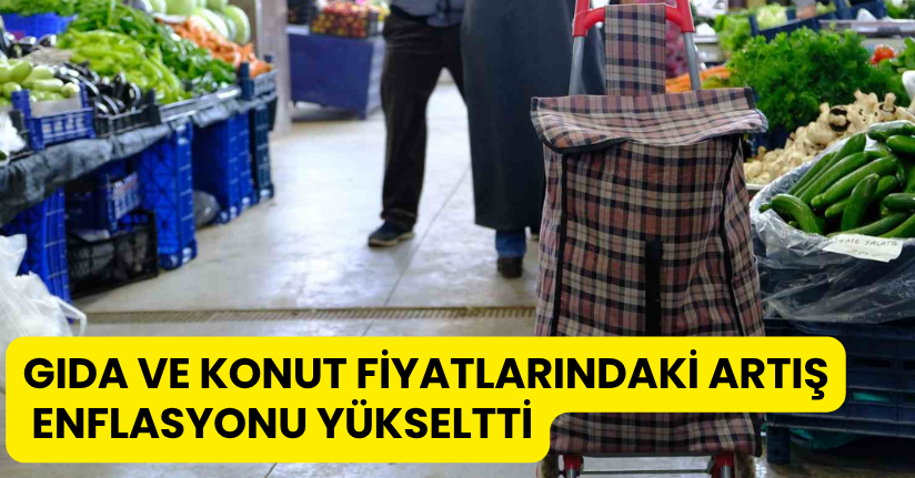 Gıda ve konut fiyatlarındaki artış enflasyonu yükseltti