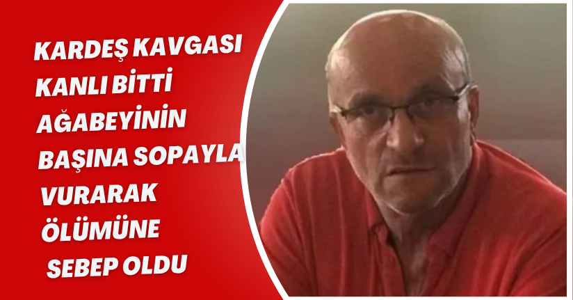 Ağabeyinin başına sopayla vurarak ölümüne sebep oldu