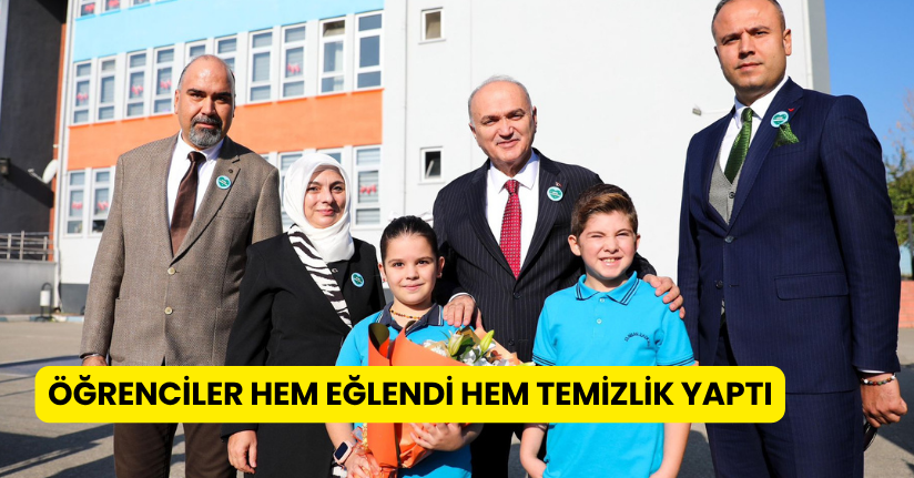 Öğrenciler Hem Eğlendi Hem Temizlik Yaptı