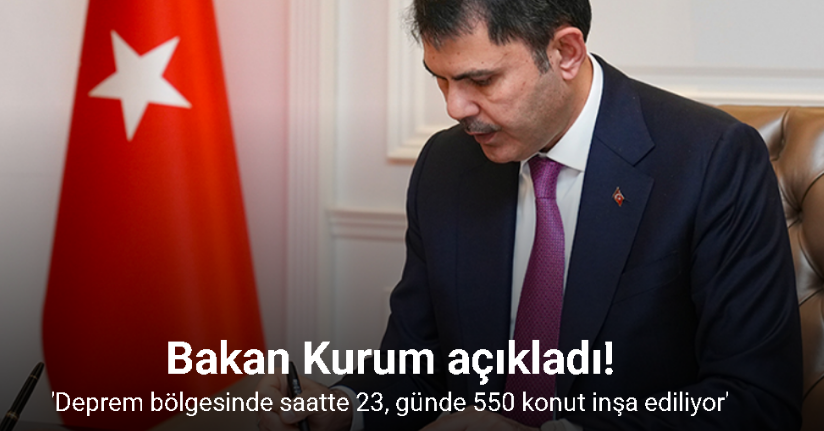 Deprem bölgesinde saatte 23, günde 550 konut inşa ediliyor