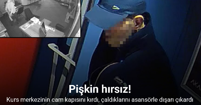 Avcılar’da pişkin hırsız güvenlik kamerasında
