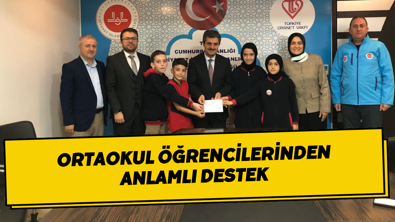 Ortaokul Öğrencilerinden Anlamlı Destek