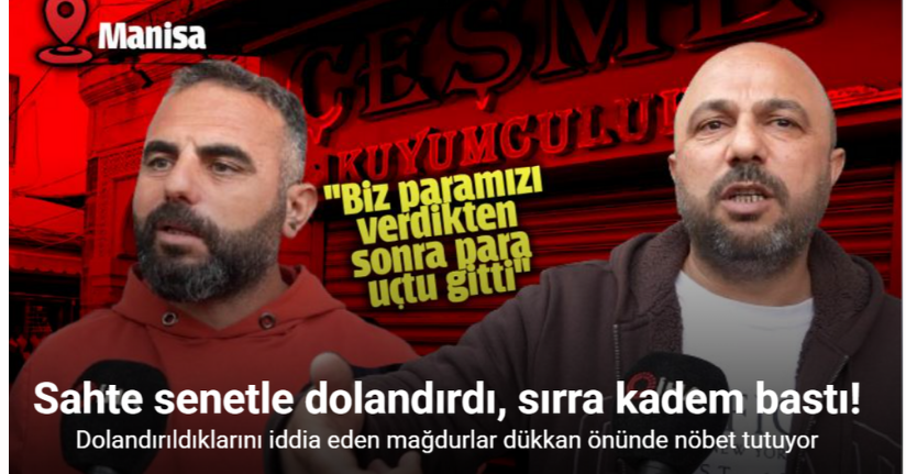 Dolandırıldıklarını iddia eden kuyumcu mağdurları dükkan önünde toplandı