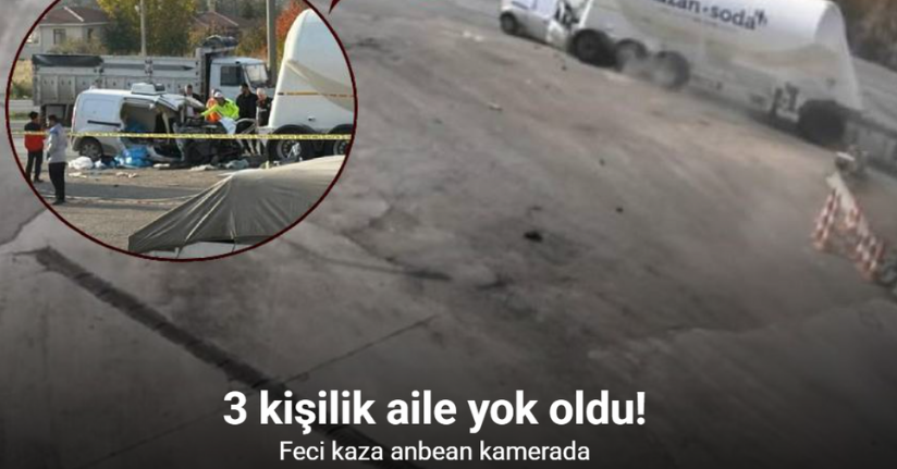 Ankara’da otomobil tır çekicisine çarptı: 3 kişilik aile hayatını kaybetti