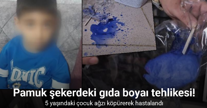 Sultangazi’de pamuk şeker aldı, gıda boyası çıktı