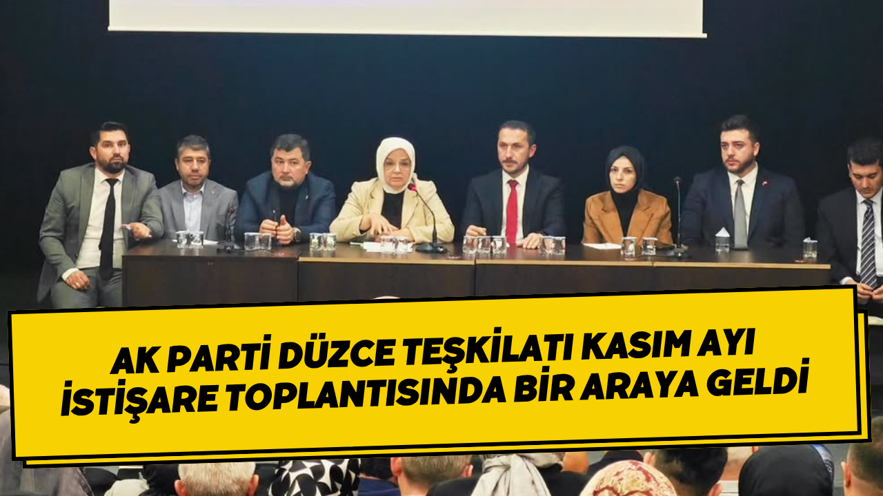 AK Parti Düzce Teşkilatı Kasım Ayı İstişare Toplantısında Bir Araya Geldi