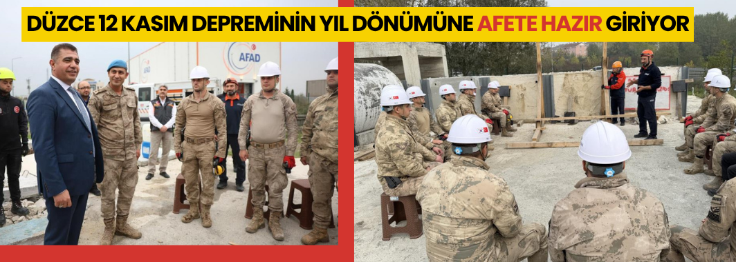 Düzce, 12 Kasım Depreminin Yıl Dönümüne 