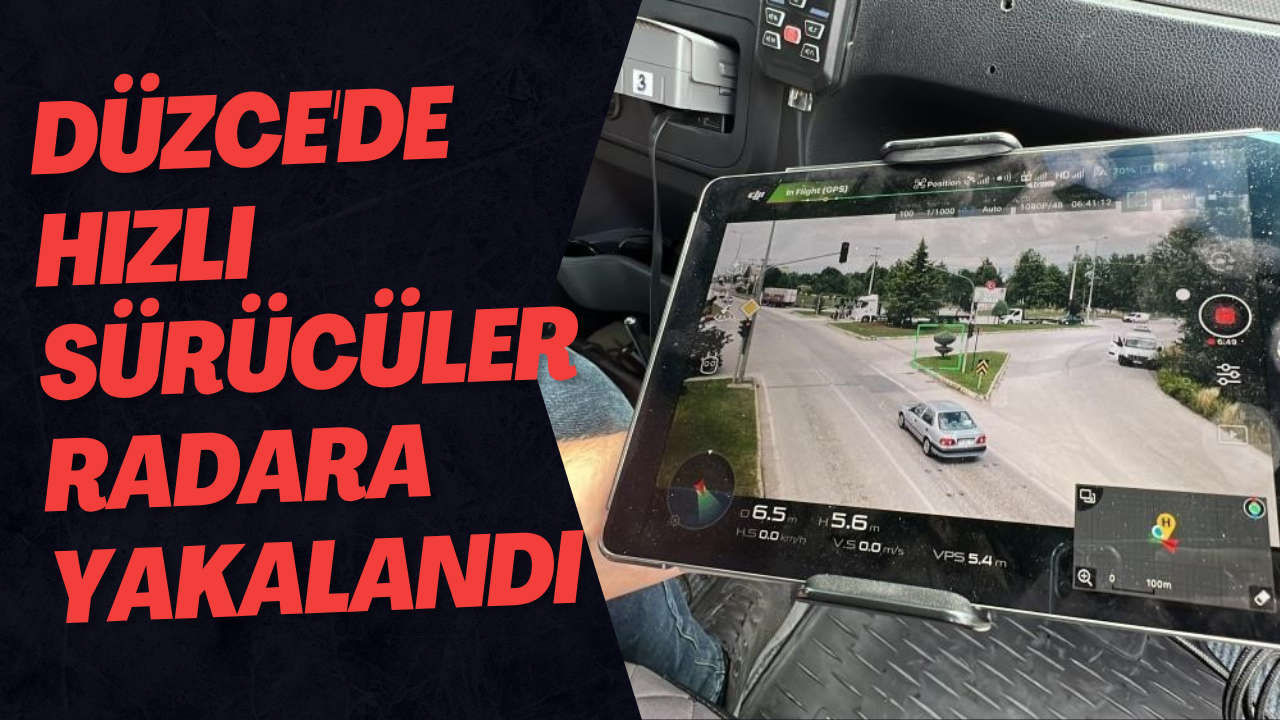 Düzce'de Hızlı Sürücüler Radara Yakalandı