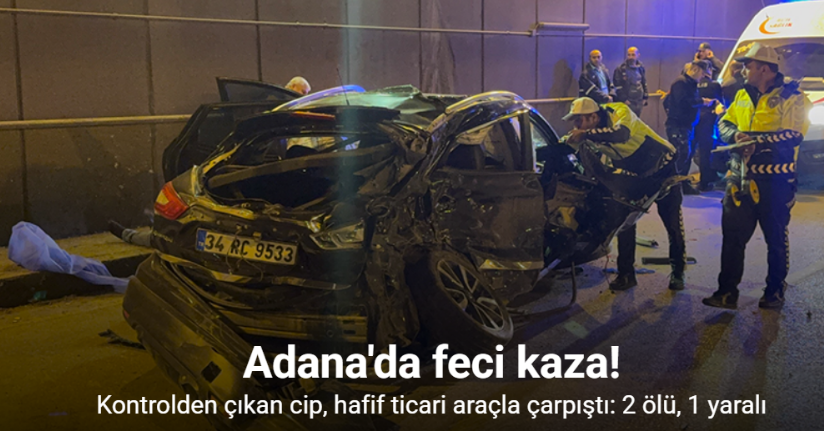 Kontrolden çıkan cip, hafif ticari araçla çarpıştı: 2 ölü, 1 yaralı
