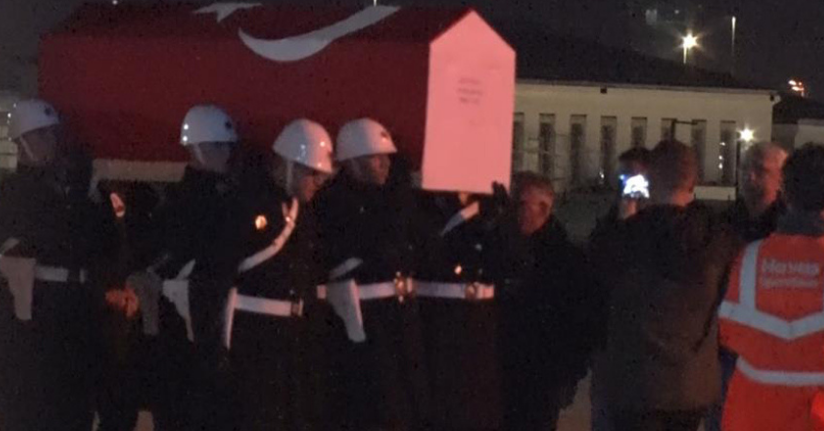 Şehit pilot Hasan Bahar’ın naaşı Türkiye’ye getirildi