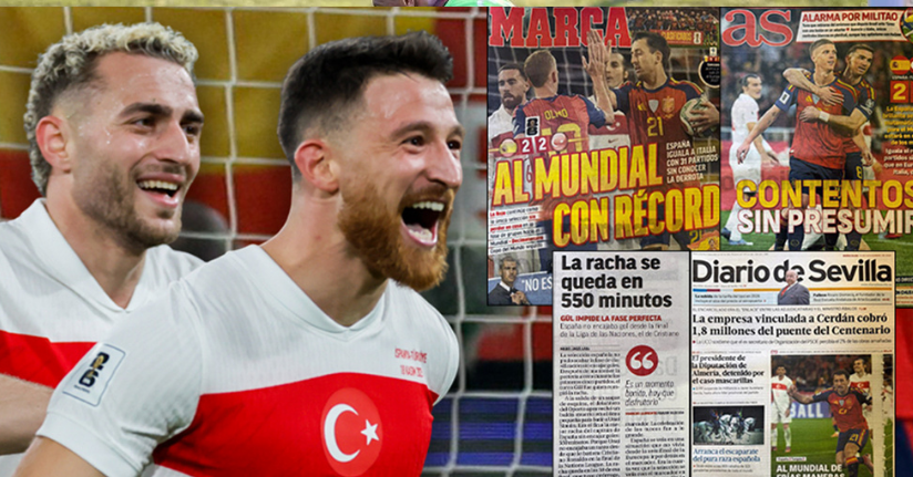 İspanyol basınından İspanya - Türkiye maçı manşetleri