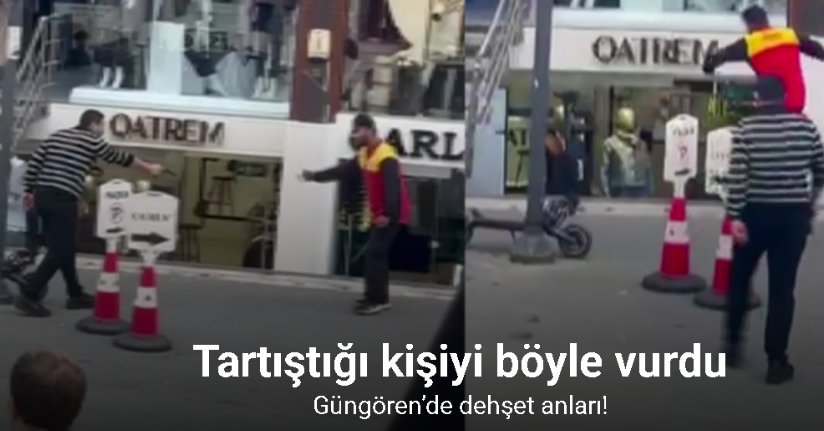 Güngören’de dehşet anları kamerada