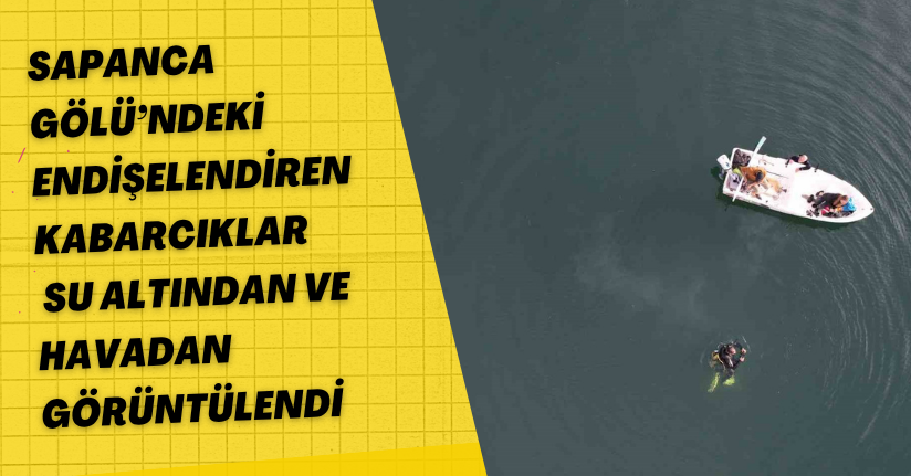 Sapanca Gölü’ndeki endişelendiren kabarcıklar 