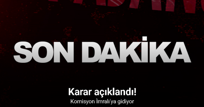 Komisyon İmralı'ya gidiyor