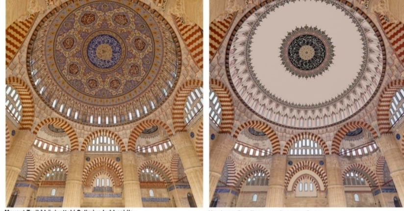 Selimiye Kubbe süslemeleri restorasyonuna mahkeme 