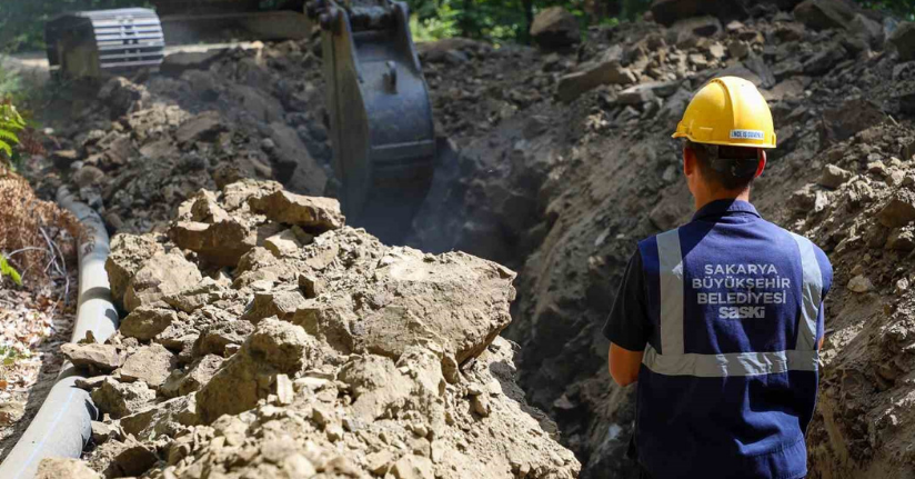 40 bin kişiye hizmet sunacak kaynaklar 5 bin metrelik yeni hat ile abonelere ulaştı
