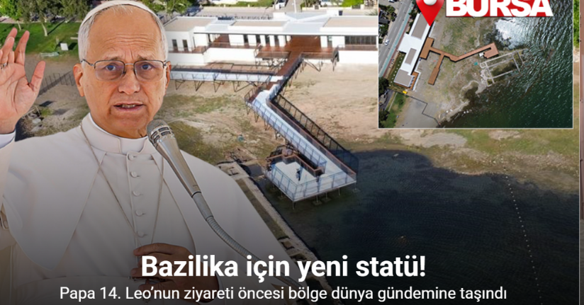 Papa’nın ayin yapacağı İznik’teki bazilika havadan görüntülendi...Bazilika için yeni statü