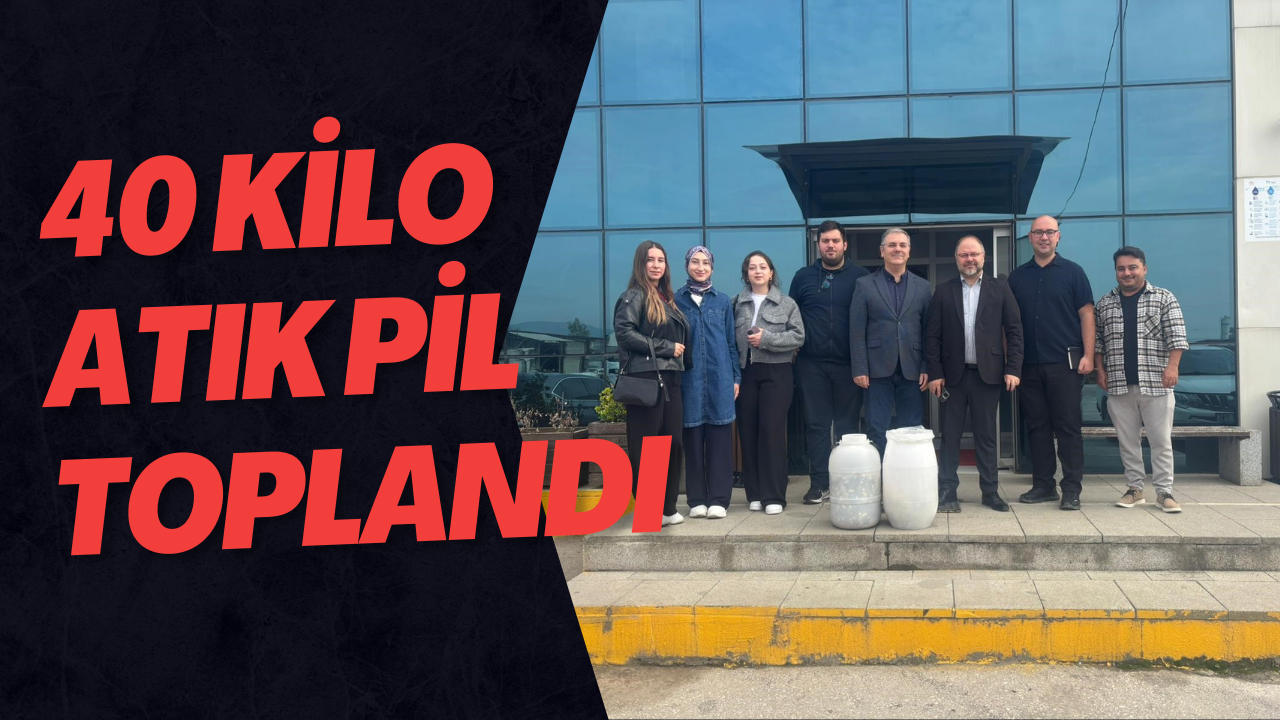 40 Kilo Atık Pil Toplandı