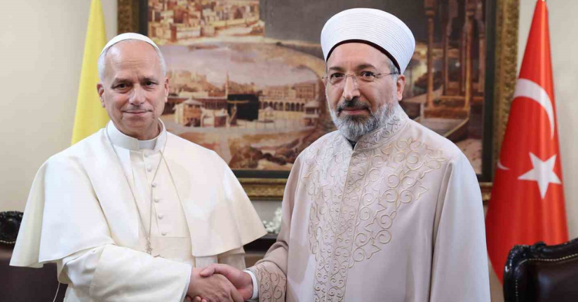 Diyanet İşleri Başkanı Arpaguş, Papa 14. Leo ile görüştü