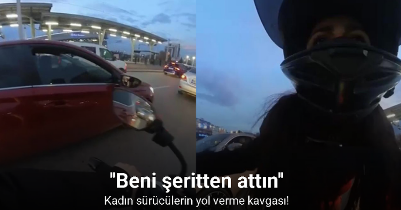 Bursa’da kadın sürücüler arasında yol verme kavgası
