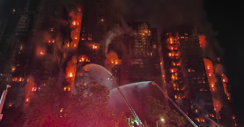 Hong Kong'da sitede çıkan yangında hayatını kaybedenlerin sayısı 128’e yükseldi