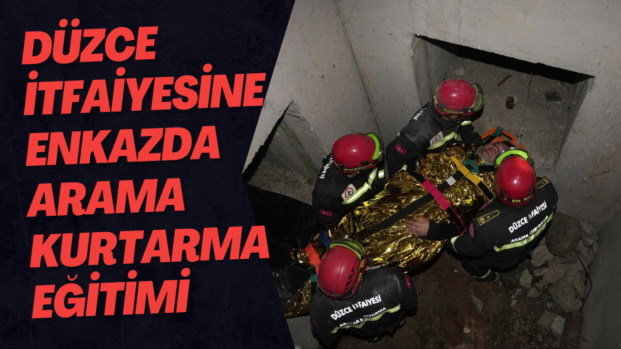 Düzce İtfaiyesine Enkazda Arama Kurtarma Eğitimi