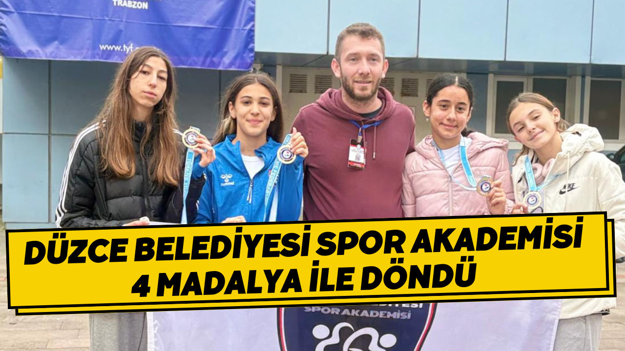 Düzce Belediyesi Spor Akademisi 4 Madalya İle Döndü
