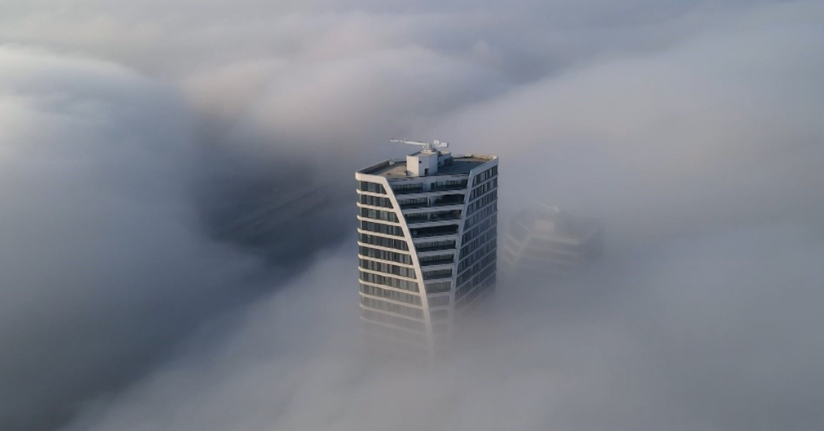 Bursa’da sis şehri yuttu