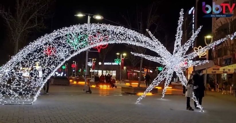 Bolu’nun en işlek meydanı ışıl ışıl oldu