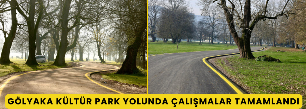 Gölyaka Kültür Park Yolunda Çalışmalar Tamamlandı