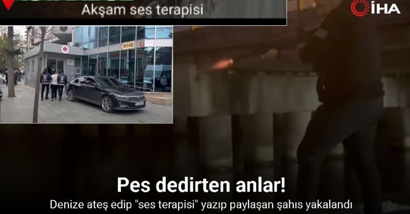 Büyükçekmece’de denize ateş edip