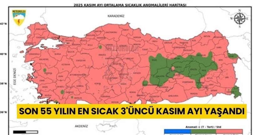 Son 55 yılın en sıcak 3'üncü kasım ayı yaşandı