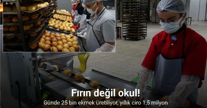 Fabrika gibi çalışan lisenin yıllık cirosu 1,5 milyon